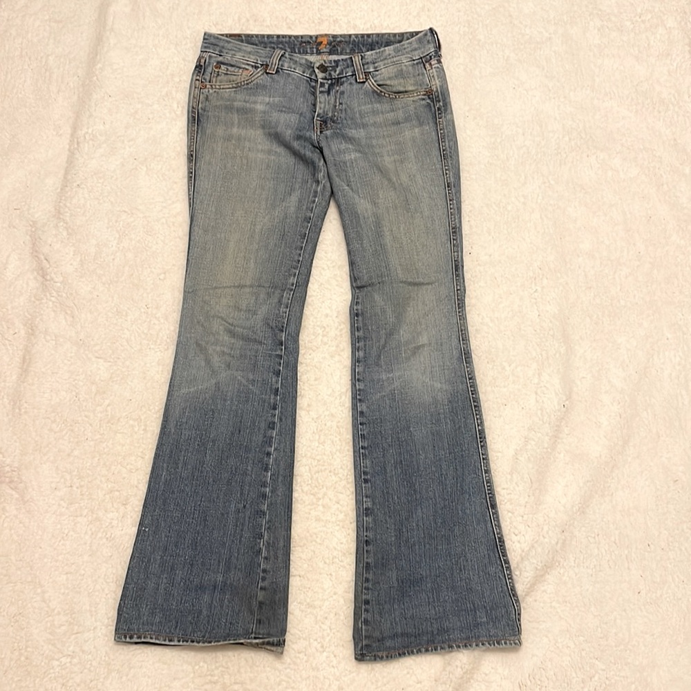 7 for All Mankind flare jeans. Size 27, GUC